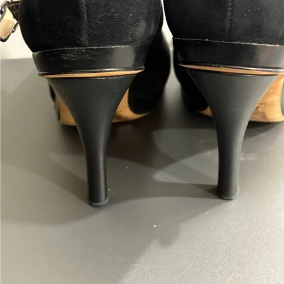 Jimmy Choo Black Suede Mary Jane Heels size 39 - Picture 4 of 11
